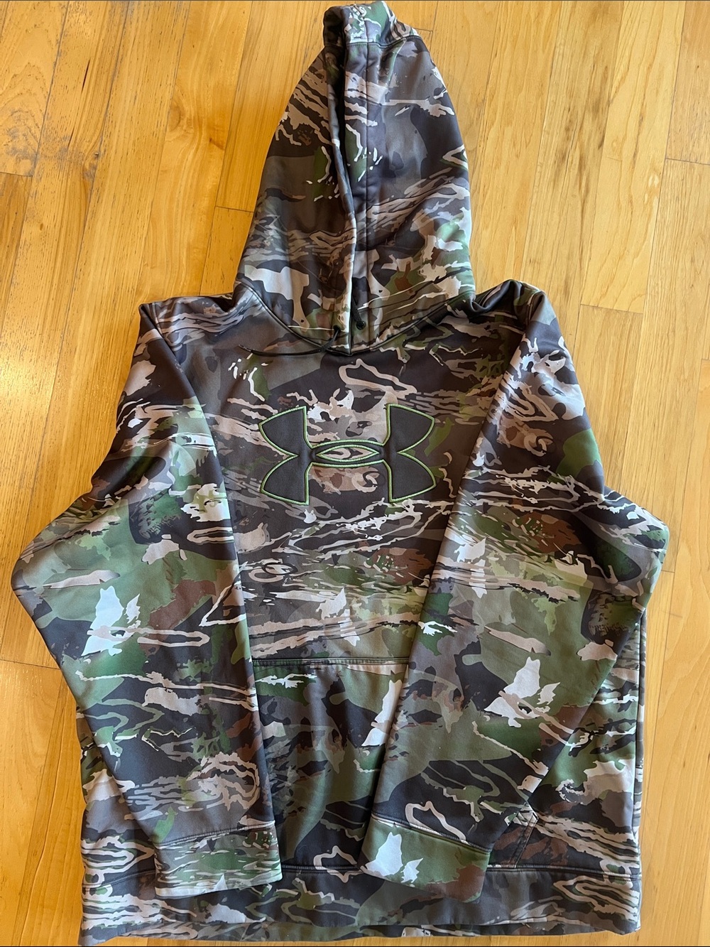 Under Armour Green Brown Gray Camo Hoodie